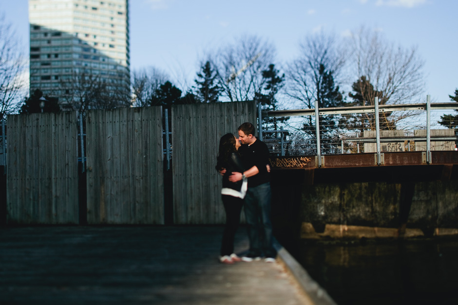 enjoying a kiss on Harbourfront enjoying a kiss on Harbourfront
