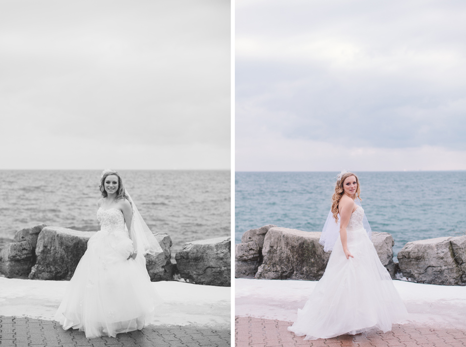 Toronto Wedding Portrait Photographers by Lake Ontario