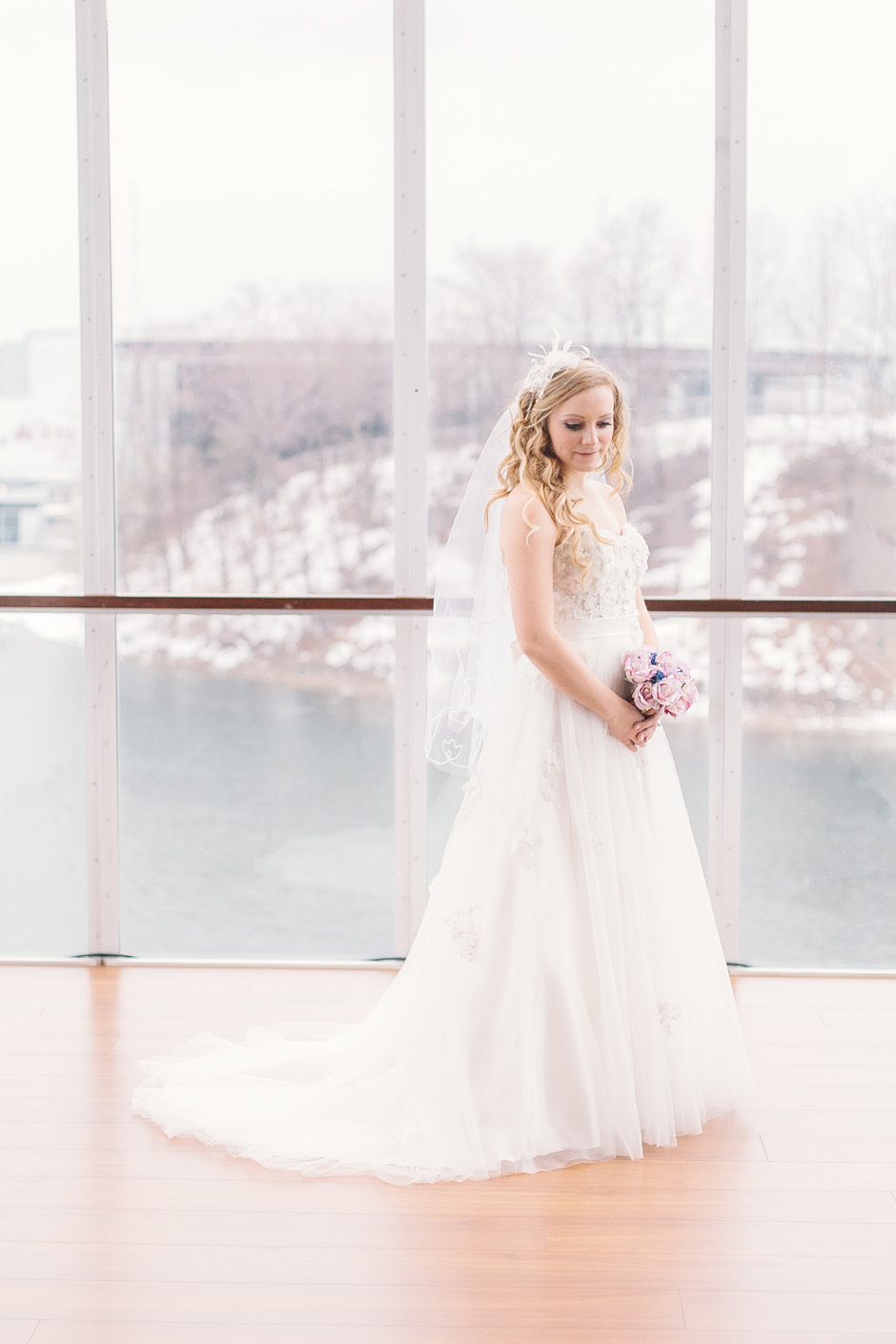 Toronto Wedding Portrait Photography - Bride posing in natural light