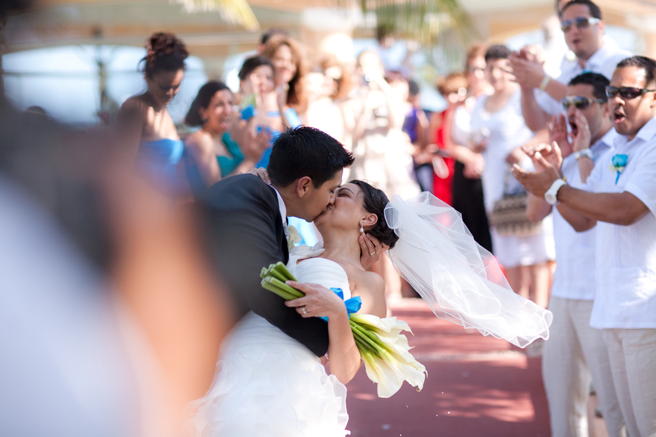 Destination Wedding Photography - kissing wife