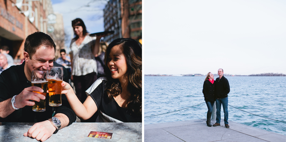 Toronto Engagement photo by the Harbourfront