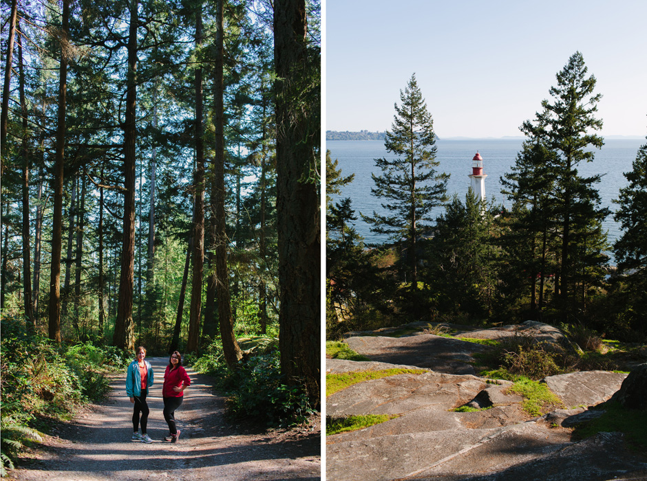 Lighthouse Park near Vancouver with Lara Eichhorn and Jennifer Hudson Smith