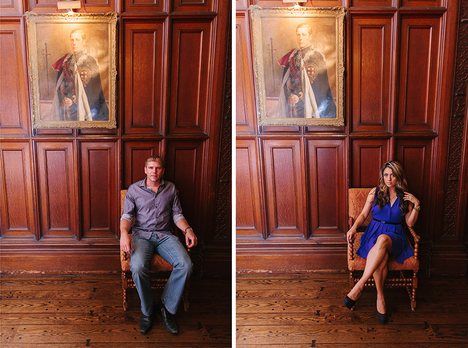 Couples Portrait Photographer at Casa Loma Castle