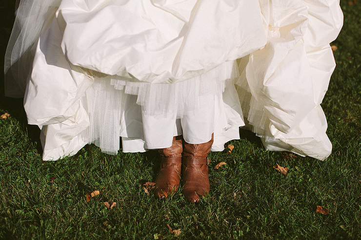 Leather boots for Bride