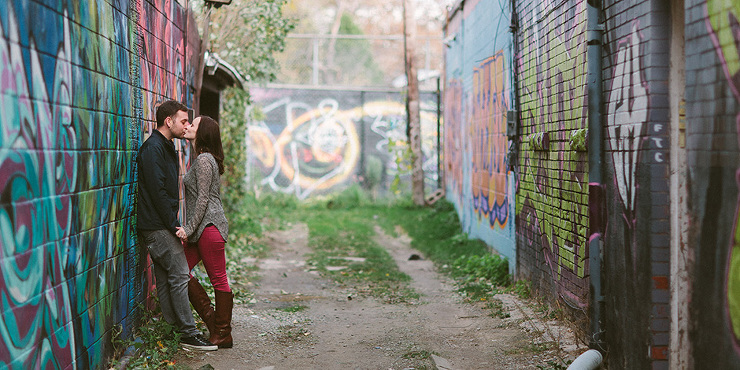 Toronto Kensington Market Engagement Photographer