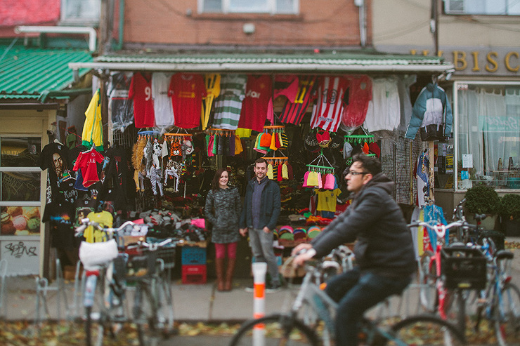 Toronto Kensington Market Engagement Photographer