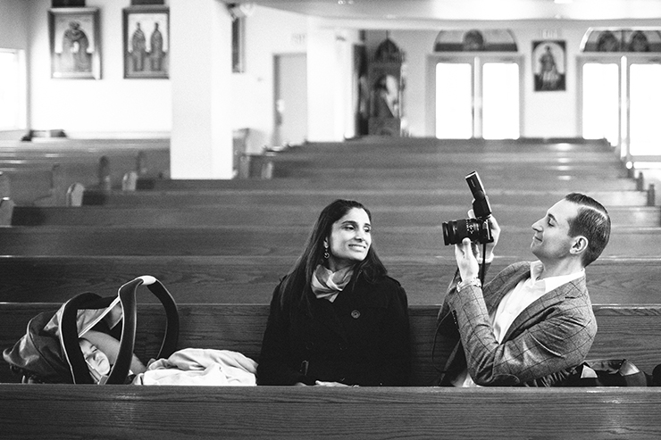 Documentary Baptism photographer at Greek Orthodox Church in Toronto