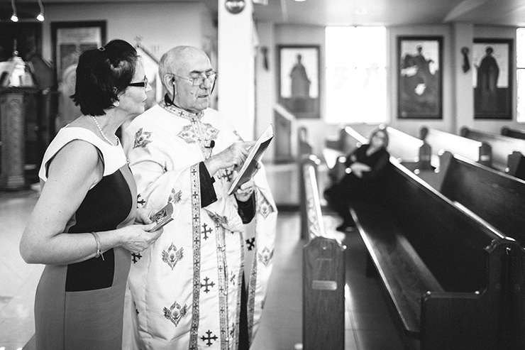 Documentary Baptism photographers at Greek Orthodox Church in Toronto