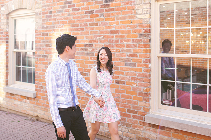 Engagement photo in Unionville