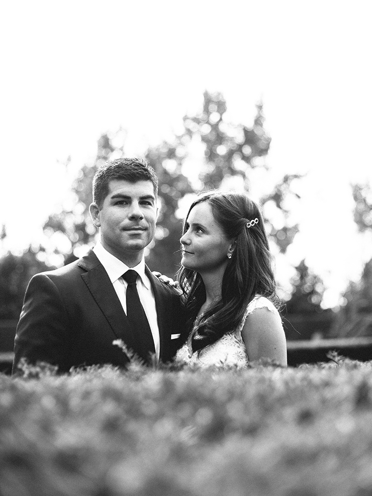 Black and white wedding photo by Toronto photographer