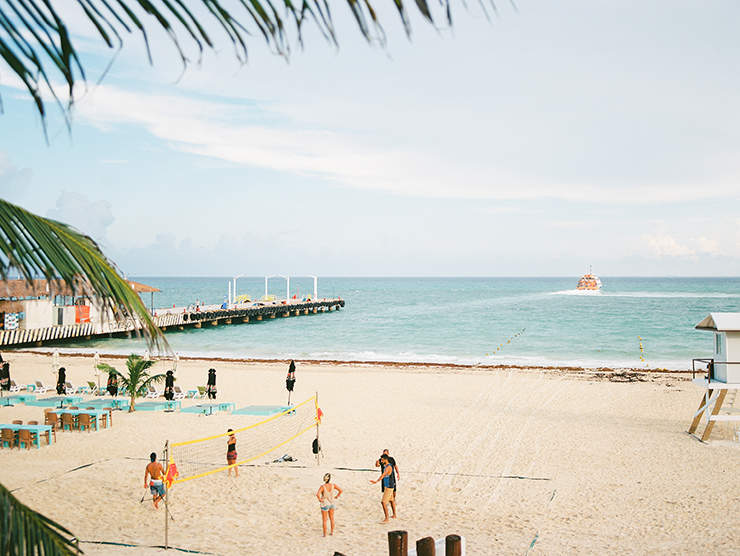 Playacar Palace beach in Playa del Carmen, Mexico Pentax 645n Kodak Ektar