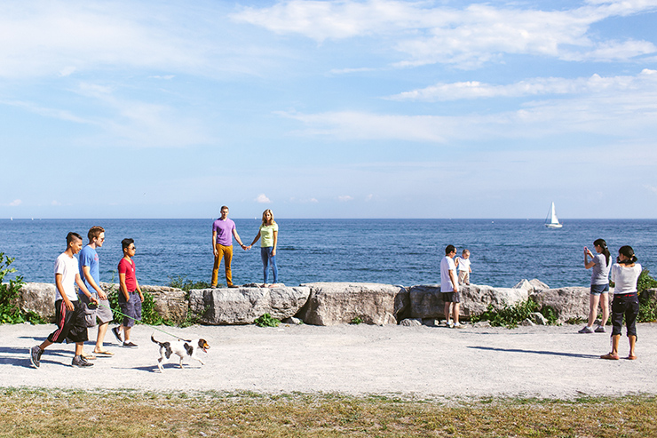 Creative engagement session at the Scarborough Bluffs