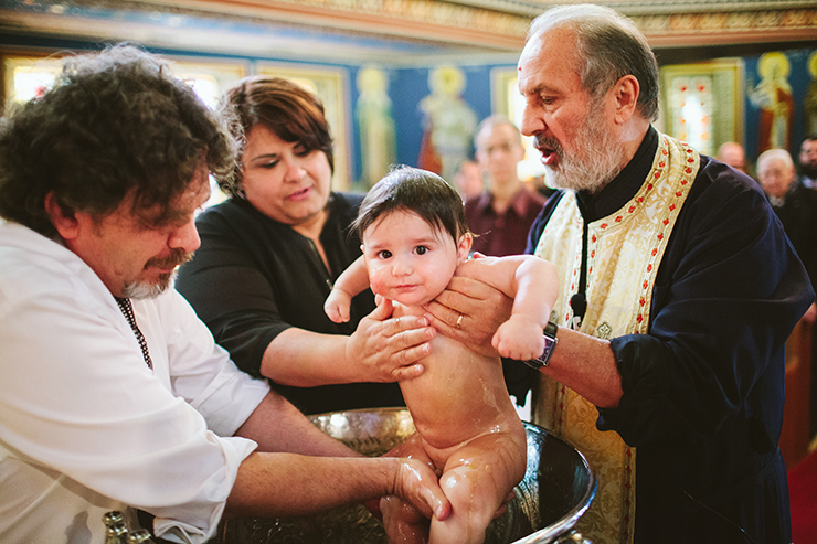 St. George's Greek Orthodox Church of Toronto Baptism Photography