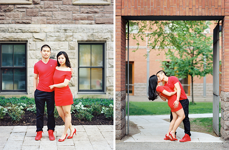 Pentax 645n Engagement photography in Toronto