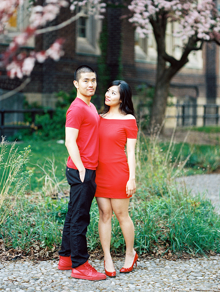 Couples session photography in Toronto on film