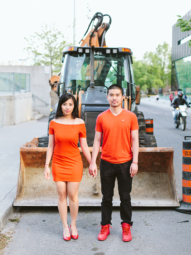Fun engagement photography in Toronto