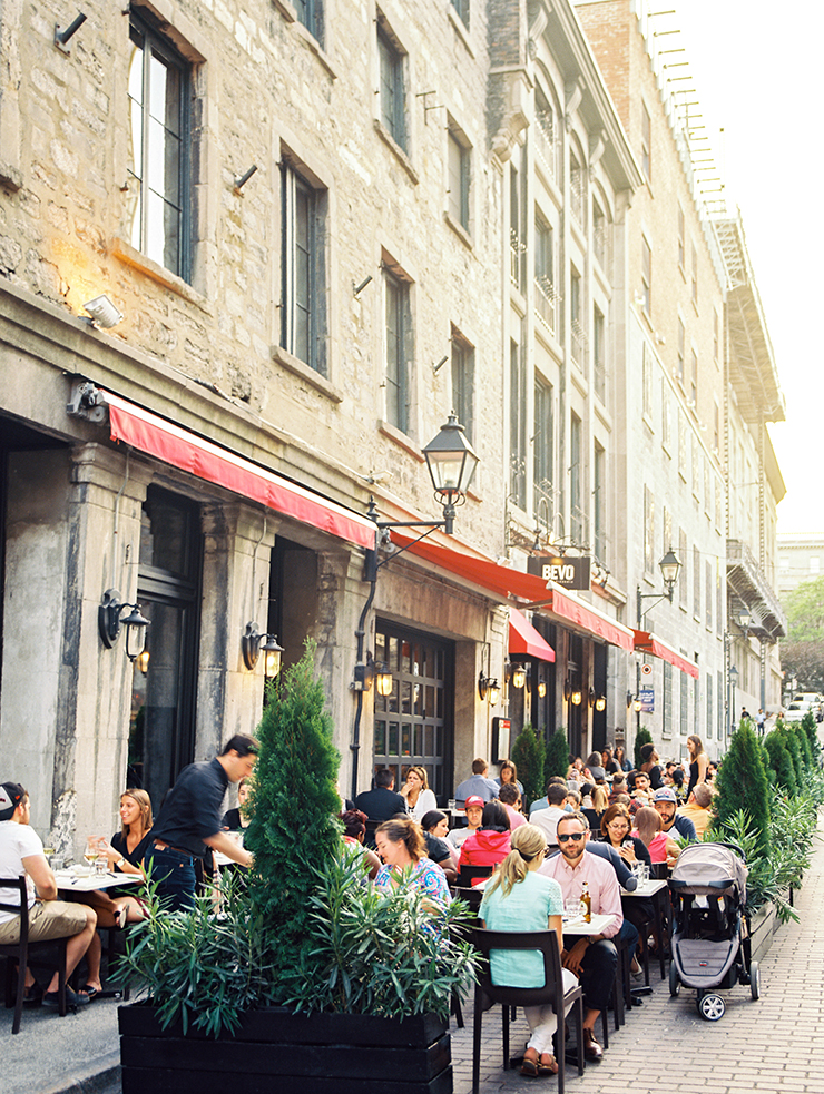 Patios in Old Montreal