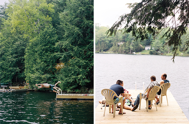Cottage film photography up north in Ontario