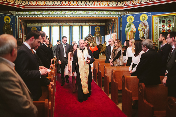 Toronto Baptism photographer at Greek Orthodox Church