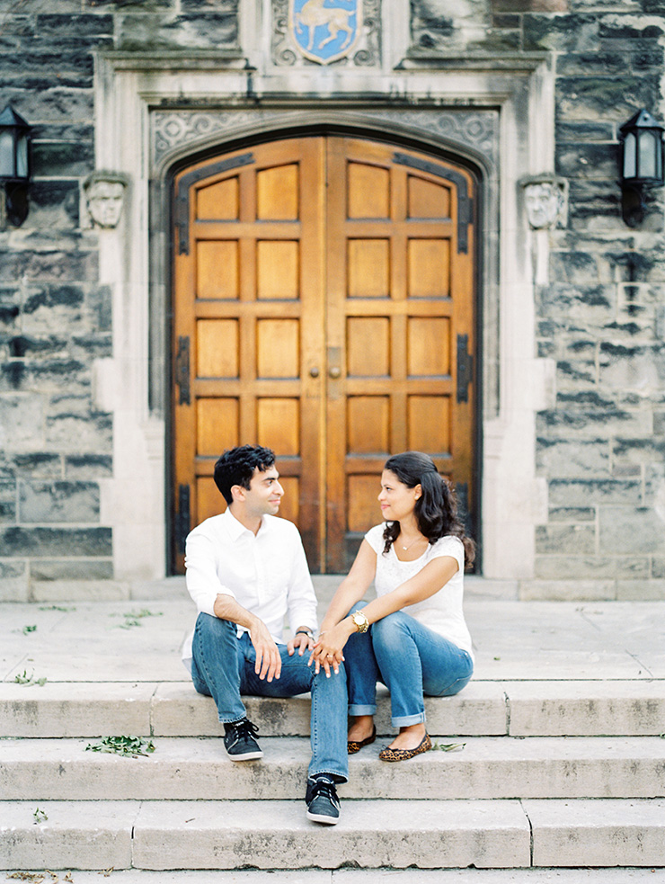 Pentax 645n Engagement Photography in Toronto U of T