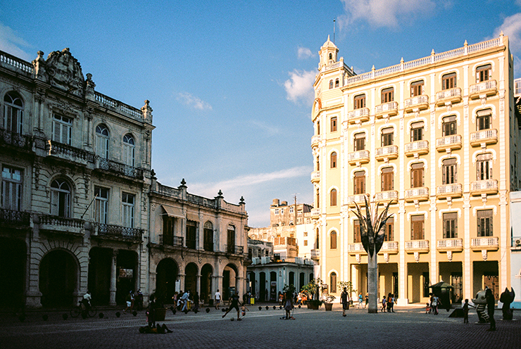 A plaza in Havana Cuba