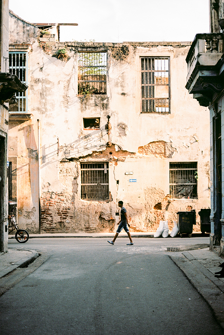 Some parts of Old Havana look war-torn