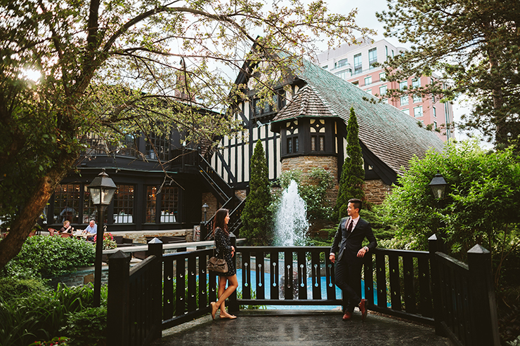 Old Mill & Spa in Toronto engagement photographer
