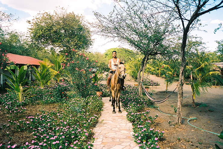 Horseback riding at Surfing Turtle Lodge in Central America
