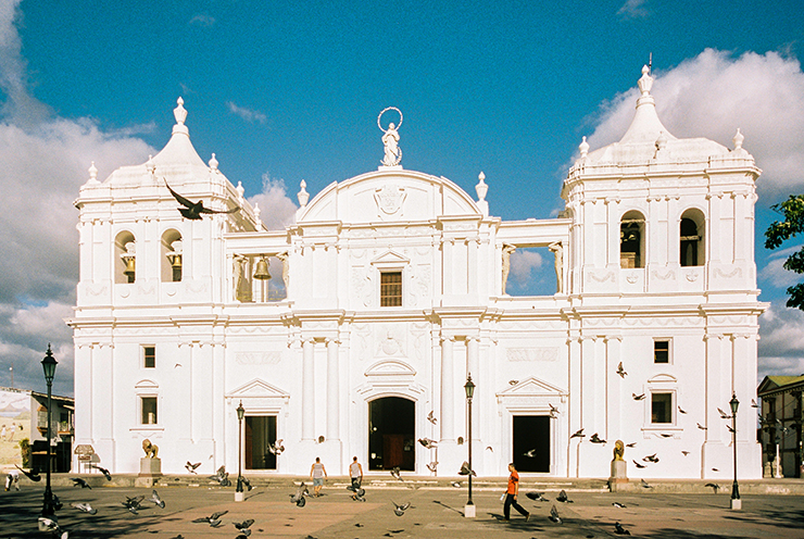 Leon Cathedral in Nicaragua Contax G2 Canadian Film Lab