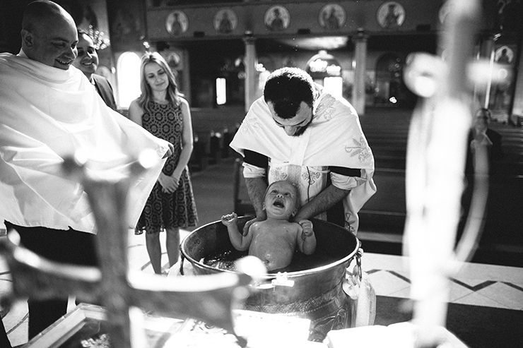Toronto Greek Orthodox Baptism photography
