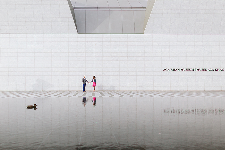 Aga Khan Museum Toronto Engagement photography