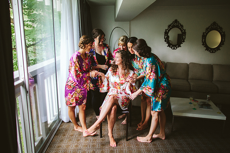 Bride with Bridesmaids wedding photography