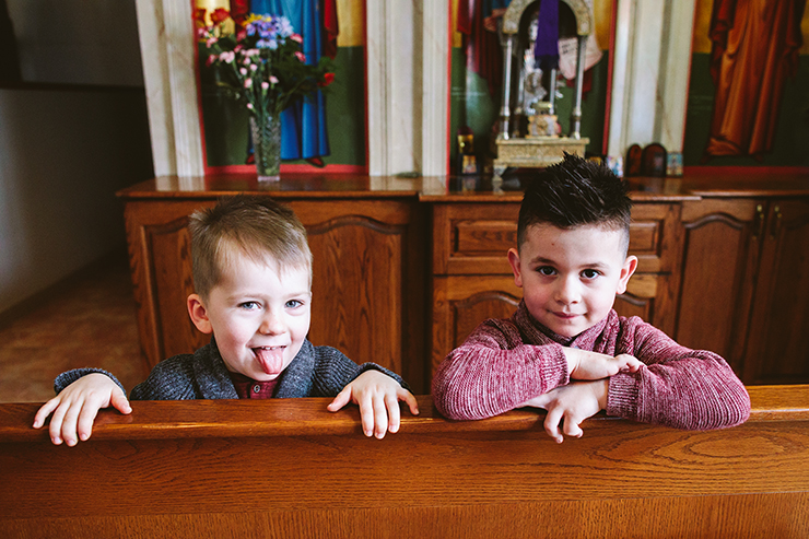 boys at Church