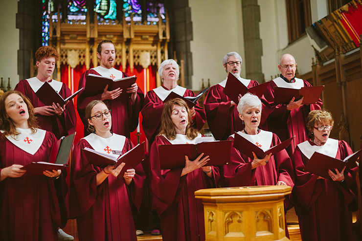 Choir at Islington United Church in Toronto