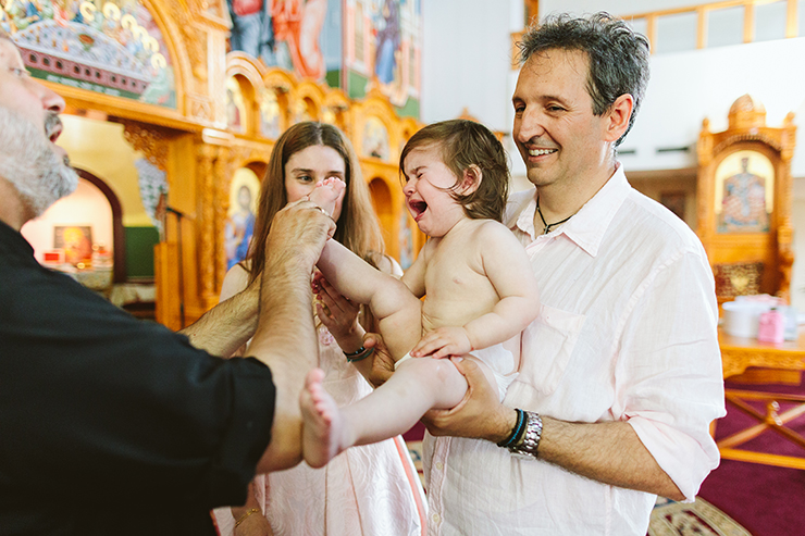 Toronto Orthodox Baptism photographer