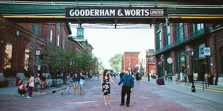 Gooderham & Worts Toronto Engagement photography