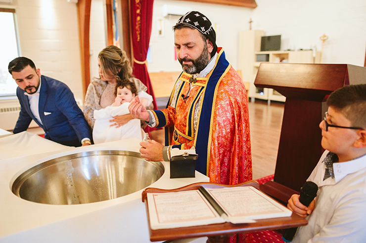 Syrian Orthodox Baptism photography in Toronto