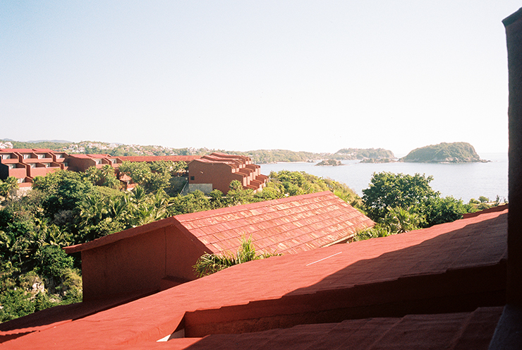 View from Room at Las Brisas Resort in Huatulco Mexico