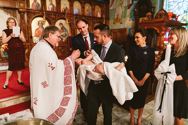 Toronto Macedonian Baptism photographer
