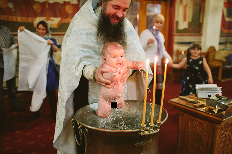 Orthodox Baptism Photography