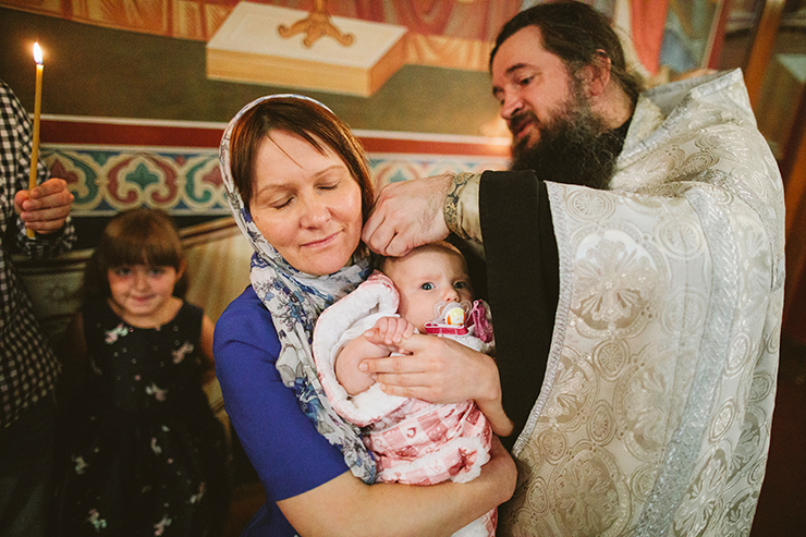 Holy Trinity Russsian Orthodox Baptism photographer