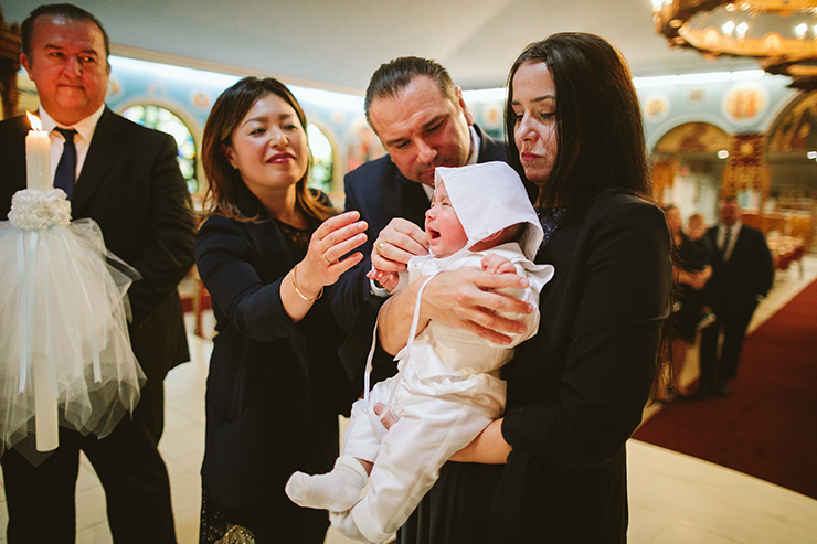 Orthodox Baptism photography in Toronto