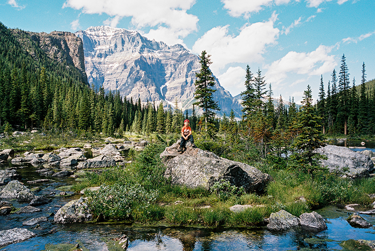 Consolation Lakes in Banff Contax G2 Portra 160 film The Find Lab