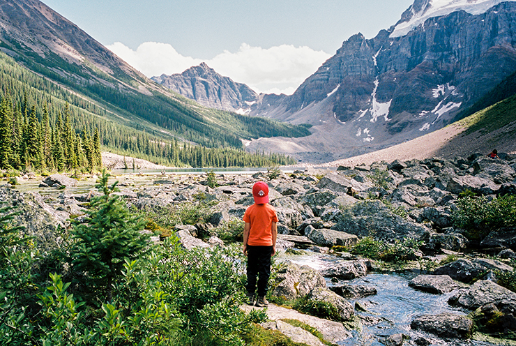 Consolation Lakes in Banff Contax G2 Portra 160 film The Find Lab