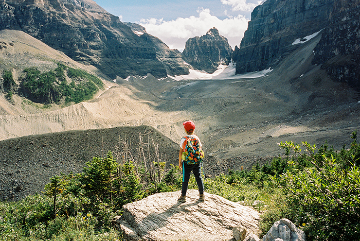 Plain of Six Glaciers hike in Alberta Contax G2 Portra 400 film The Find Lab