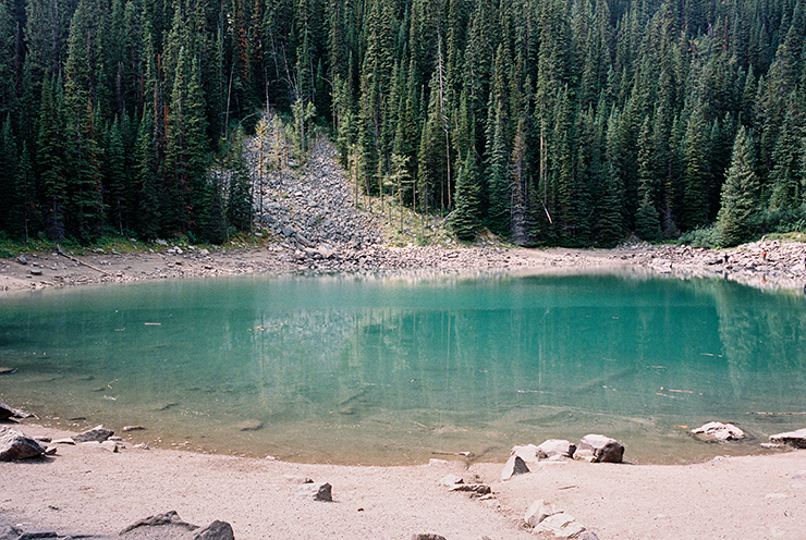 Mirror Lake in Banff Contax G2 Portra 400 The Find Lab