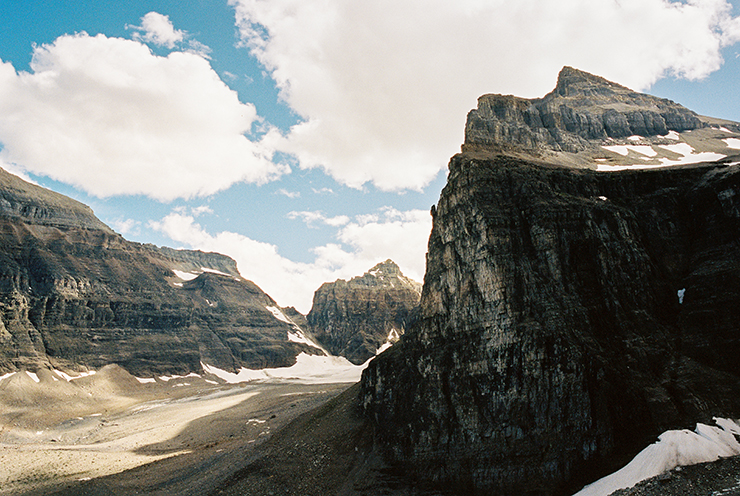 Plain of Six Glaciers hike in Alberta Contax G2 Portra 400 film The Find Lab