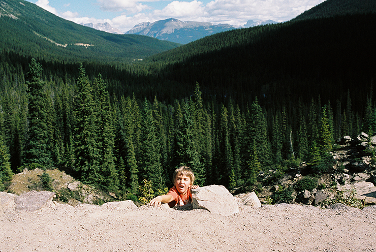 Near the Moraine Rockpile Contax G2 Portra 160 film The Find Lab