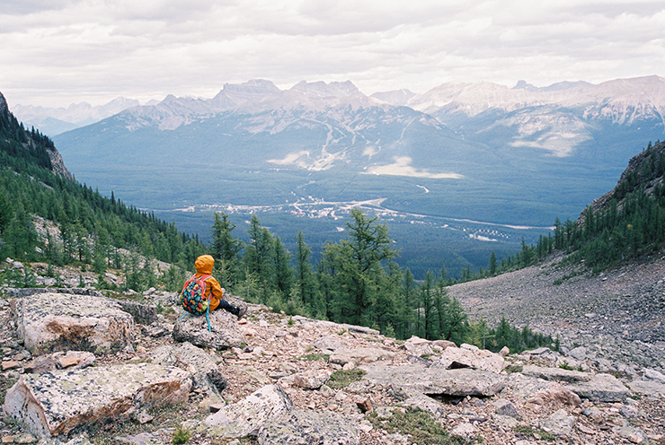Saddle Mountain Trail in Alberta Contax G2 Fuji 400H film The Find Lab